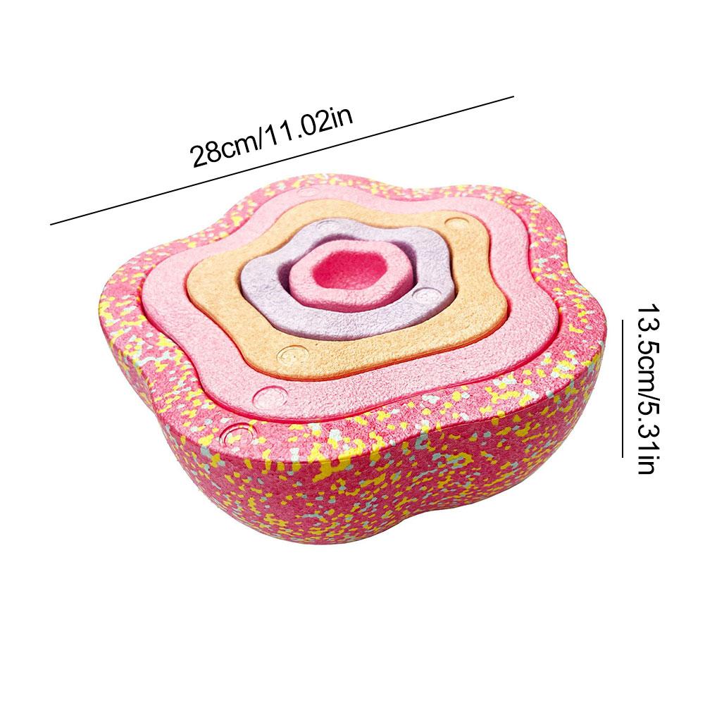 Balance Training Board Flower Shape Balance Exerciser Multi-Function Stability Board Balance Stepping Stones for Kids Adults