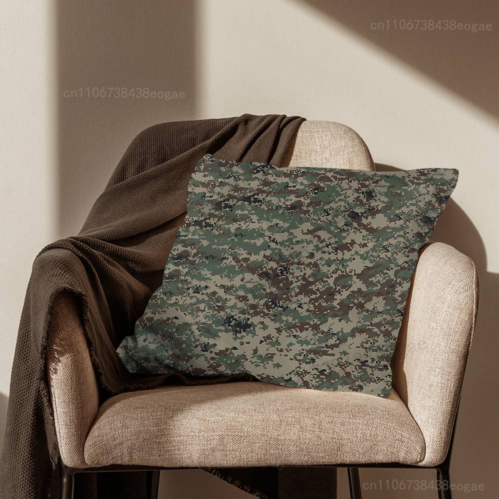 Flecktarn Camo Art Throw Pillow Case For 45x45cm,55x55cm,30x30cm For Home Bedroom Decoration And Protector