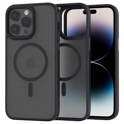 CASE BACK for iPhone 14 Pro Max MAGNETIC for MAGSAFE SILICONE + Glass