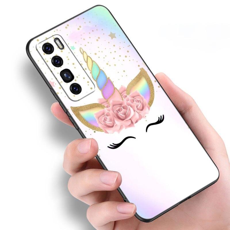 Rainbow Unicorn on We Heart It Case For Huawei NOVA 8 9 Pro 8i 7i 7SE Y60 5T Mate 40 30 20 10 Lite Honor 50 30 Premium Pro + 30S