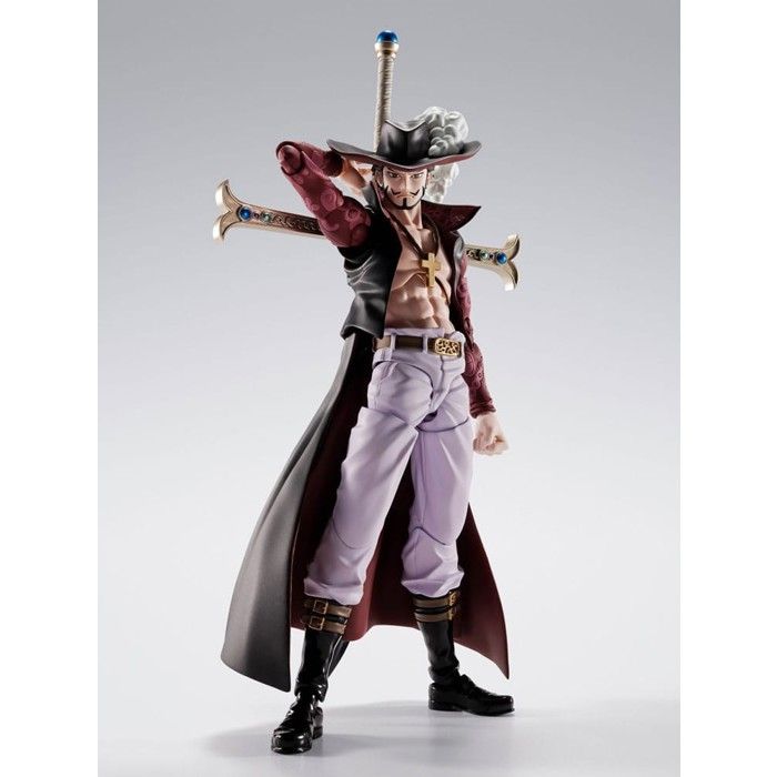 Bandai Tamashii Nations - One Piece - Figurine S.H.Figuarts Dracule Mihawk Hawkeye 17 Cm