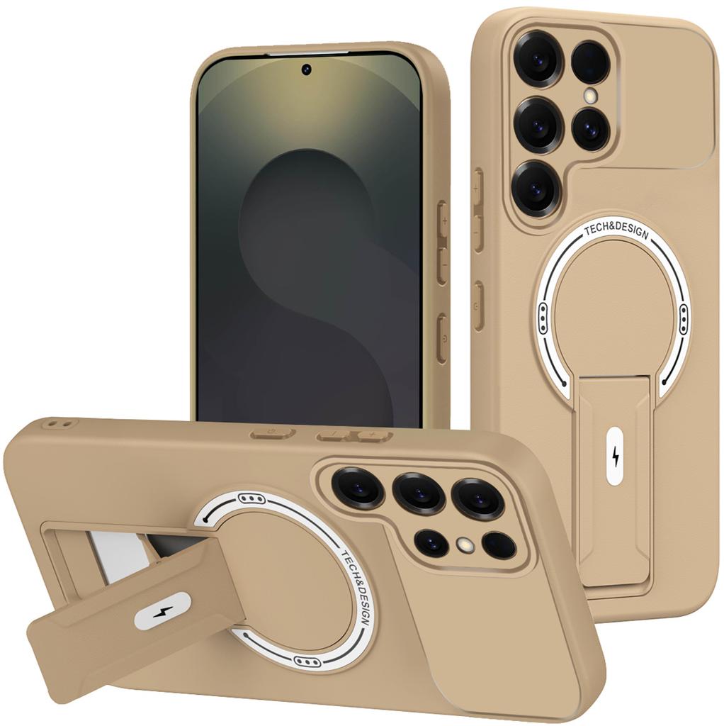 Applicable To Samsung S26Ultra Product Shield, Skin-sensitive Magnetic Mobile Phone Case S25Ultra Bracket S24Ultra Protective Case