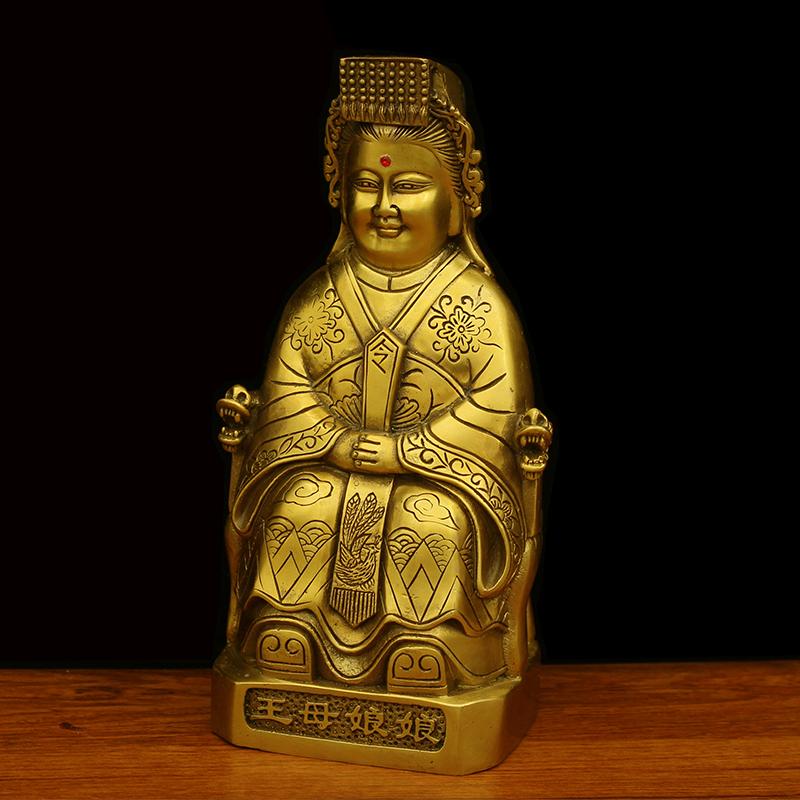 Home Furnishings Statue of Queen Mother of the Jade Emperor Home Offerings of Buddha Statues Metal Buddha Statue