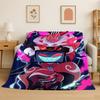 3D Cartoon H-Hazbin Hotel Charlie Flannel Blanket Soft Warm Throw Blanket for Bedroom Living Room Bed Travel Camping Picnic