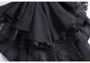 Unisex Retro Lace Ruff Collar Scarf with Artistic Bow Tie Accessory