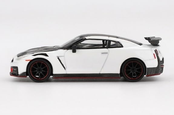 Sunrich MINI GT Nissan Nismo 2024 Brilliant White Pearl Finished Model 1/64 GT-R (Right-Hand Drive) MGT01045-R