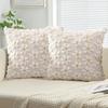 Pillow Covers 45x45cm Soft Plush Jacquard Throw Pillow Covers for Bedroom Sofa