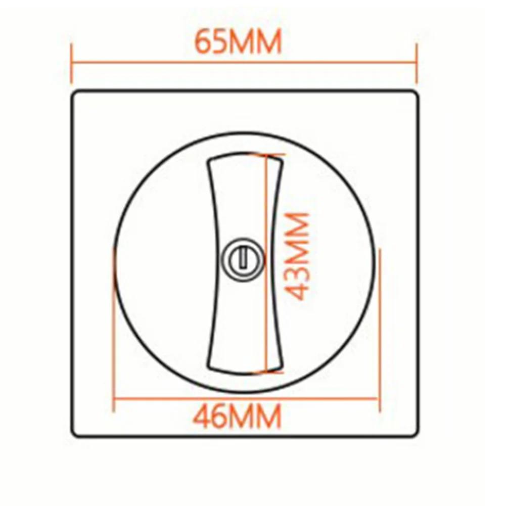 1pc Recessed Door Lock Privacy Pocket Door Lock Handle Lock Bathroom Sliding Door Invisible Indoor Locker  Keyless Hardware