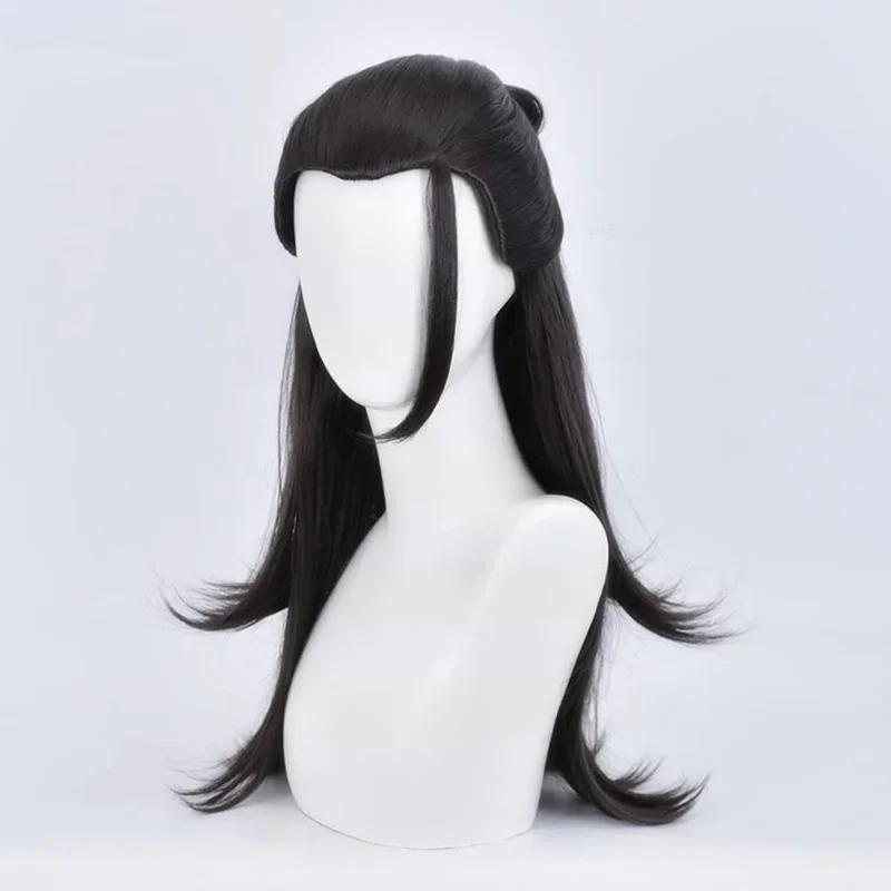 Anime Getou Suguru Cosplay Paruka Geto Suguru Paruka Jujutsu Kaisen Cosplay Dlouhé černé tepelně odolné syntetické vlasy Paruky