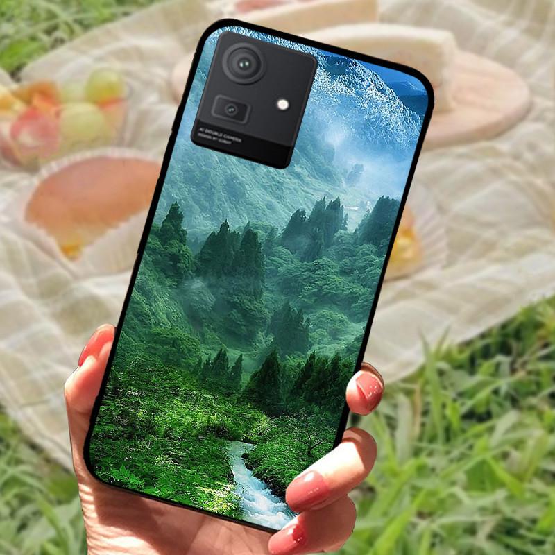 Per Cubot Note 50 Custodia Cover Per Cubot Note50 Silicone Morbido Marmo Nero Bumper Funda Coque per Cubot Note 50 Protezione Completa