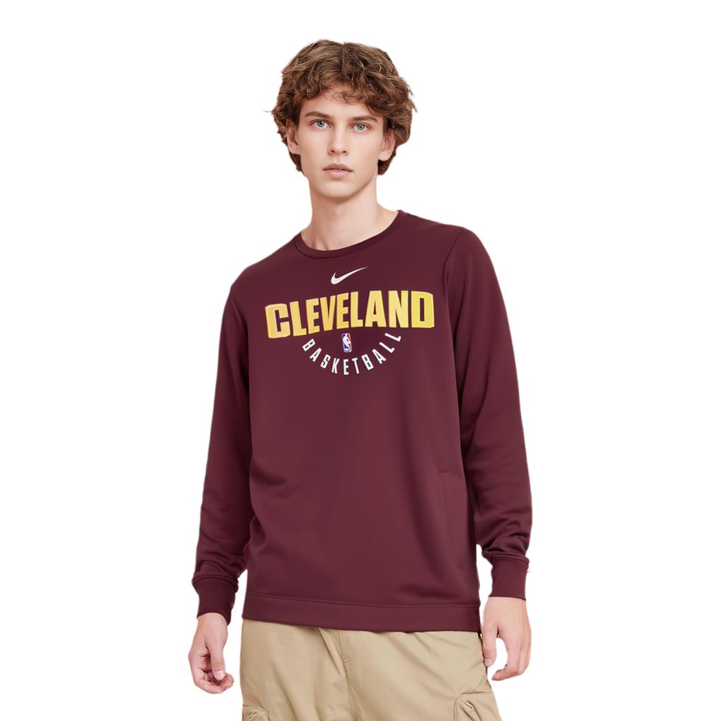 Nike Sweatshirts Men's Burgundy Crew Neck Thickened Regular 865254-677