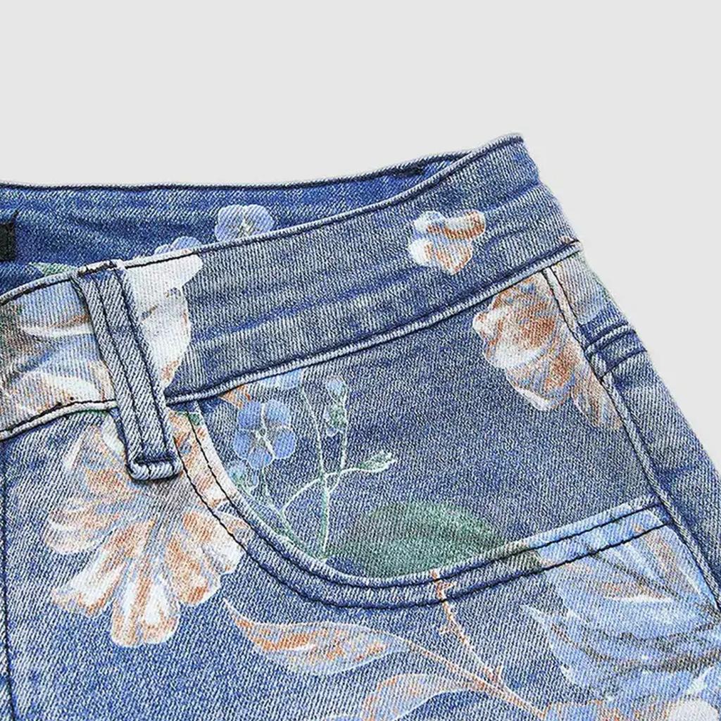 Women's Denim Classic Versatile High Waist Fashionable Trousers