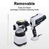 Paint Sprayer 1200ML 650W Electric Spray Paint Gun with LED Light 3 Replaceable Nozzles (1.0mm,