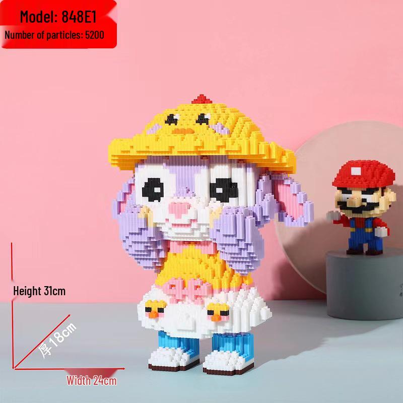 Compatible LEGO Violent Bear Educational Building Blocks - Children's Micro-Particle Assembling Toy Gift