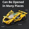 1/22 McLaren P1-GTR Model de mașină de jucărie din aliaj turnat sub presiune cu sunet și lumină Roată din spate Funcție de tragere în spate Modele de vehicule Cadouri de ziua copiilor
