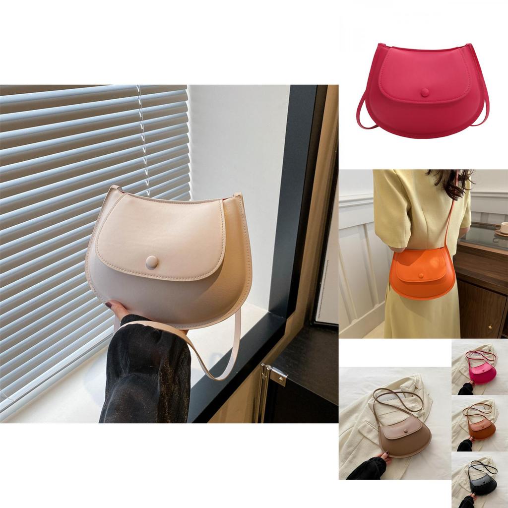 Stylish Summer New Casual Fashionable Single Shoulder Saddle Bag For Women In Multiple Colors