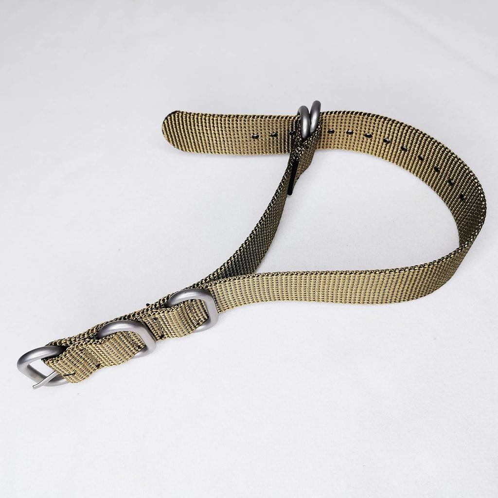 Arashen Zulu Fabric Nato Strap, 26mm, for Watches, Nylon Strap, Thick G10 Strap with Satin Finish, Khaki
