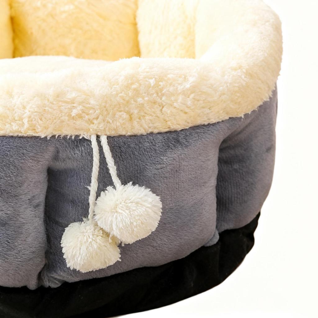 Cat Donut Bed Washable Calming Nest Small Cat Bed Plush Cushion For Puppy Small Dog Indoor Sleeping Living Room Balcony Home