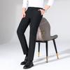 2024 Autumn/Winter New Four Sided Elastic Men'S Casual Pants Business Versatile Elastic Versatile Straight Tube Trendy Men'S Casual Pants