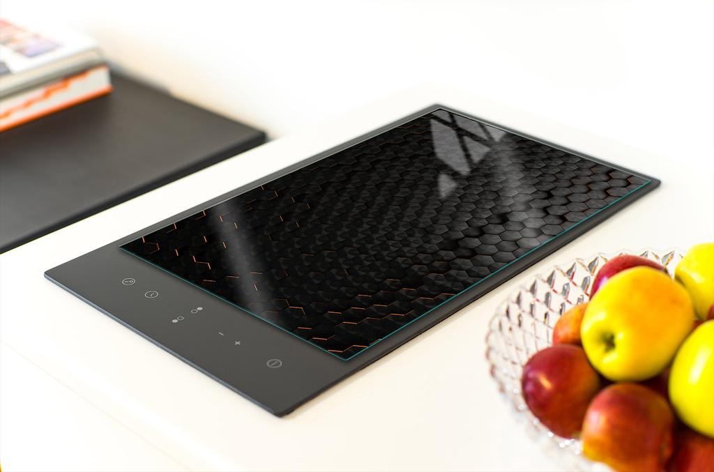 TABLA DE CORTAR DE CRISTAL 35x52 NEGRA