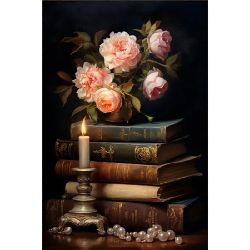 Dark Vintage Still Life Poster Prints For Living Room Home Decor Victorian Retro Flowers Fruits Picture Canvas Painting Wall Art
