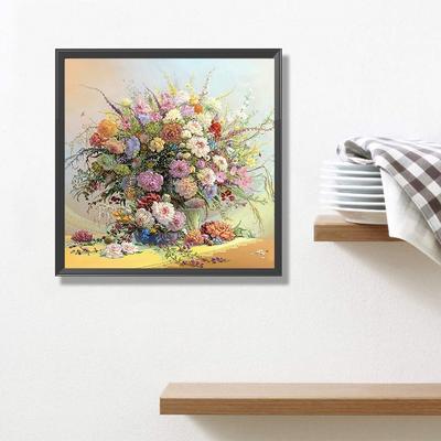 5D DIY Vollrunde Bohrer Diamantmalerei Vase Kit Heimdekoration Kunsthandwerk
