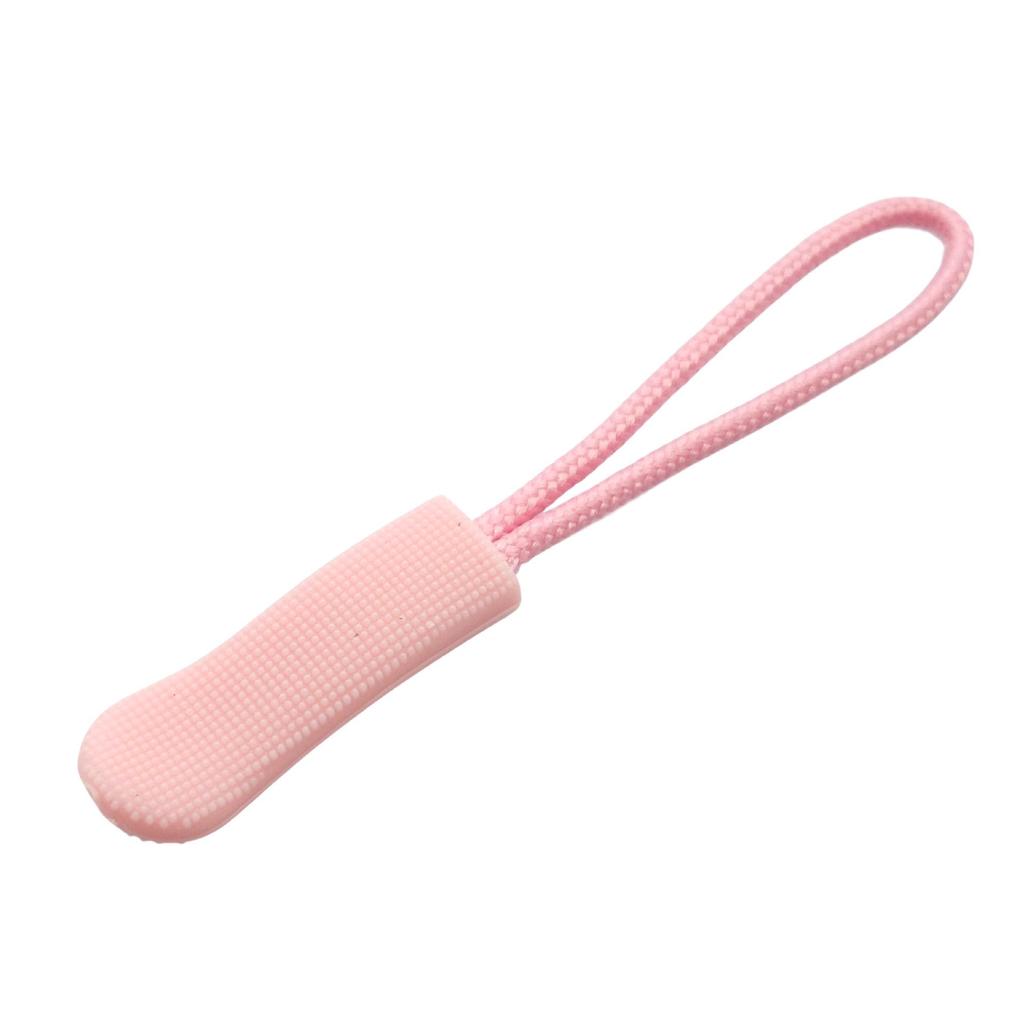 Colored PVC Zipper Pull Rope with Removable Drawstring and Rubber Pull Tab for Bags and Luggage