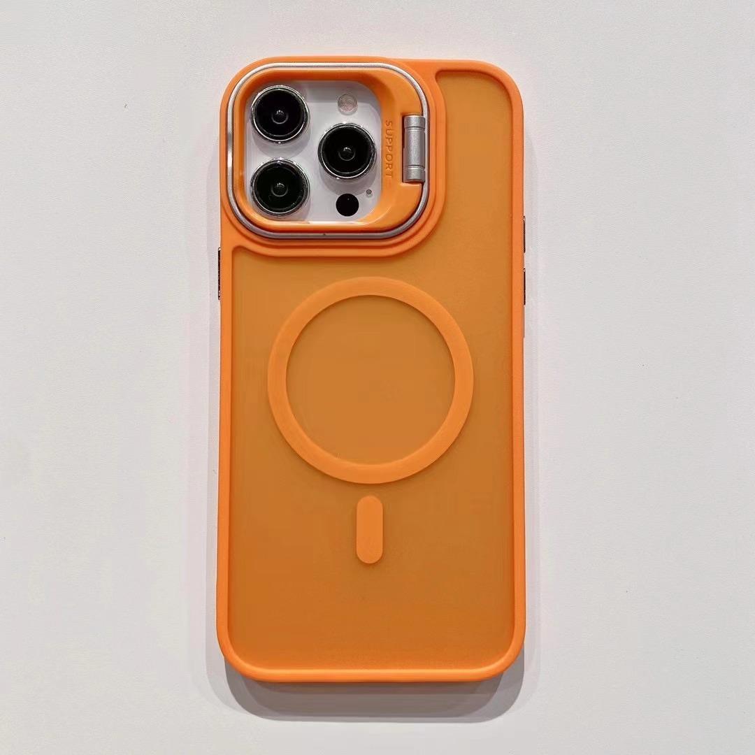 

Подходит для чехла для мобильного телефона Apple 15, интегрированный кронштейн для контактных линз, чехол с магнитной защитой, чувствительный к коже, для iPhone 16 Promax Apple 11