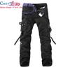 Cozy Up Pantalones cargo de primavera para hombre, pantalones militares de color caqui para hombre, pantalones tácticos casuales de algodón, muchos bolsillos, pantalones cargo casuales resistentes al agua y al desgaste