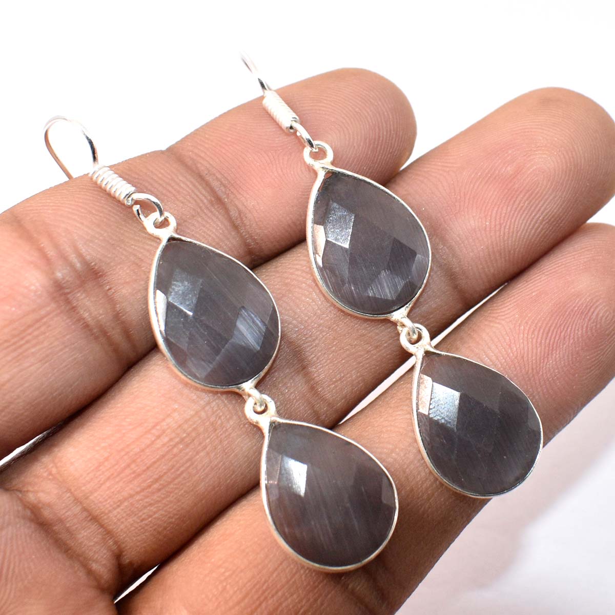 

Kyanite Pear Shape Gemstone Handmade Drop Dangle Jewelry Earrings 2.20 r4t03
