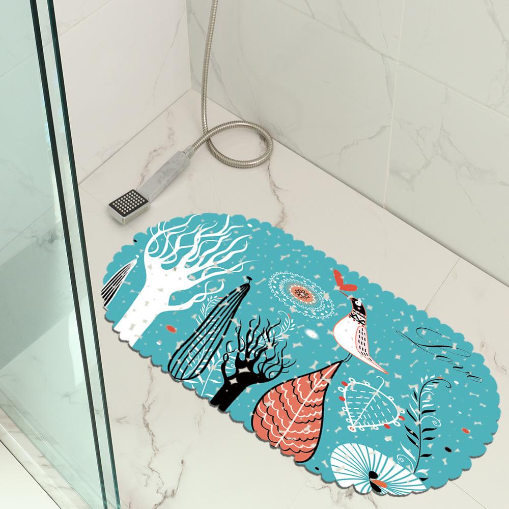 Valentine'S Day Bathroom Mat Pvc Material Non-Slip Mat Hotel Floor Mat Bathtub Foot Mat Kitchen Mat Suction Cup Mat