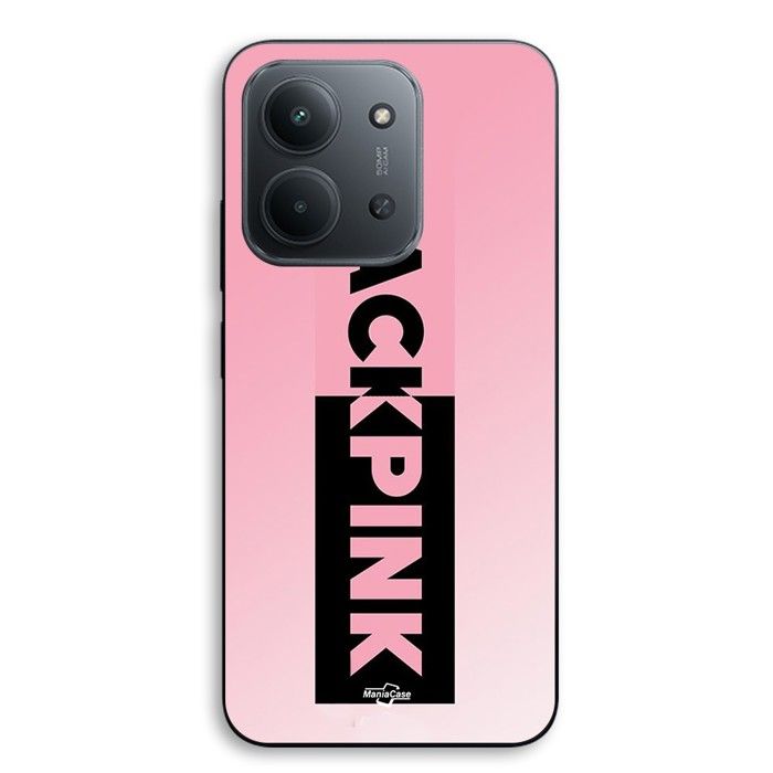 Coque Pour Xiaomi Redmi 15C 5g Blackpink logo rose et noir Maniacase
