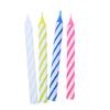 Colorful Threaded Small Candles 288 Pieces In Paper Box Mixed Color Striped Party Decoration Cake Candles Without Bottom Tray