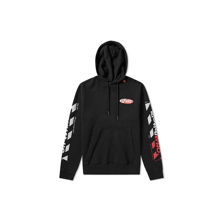 Men's Off-White Printing Loose Fit Black OMBB034S190030061020