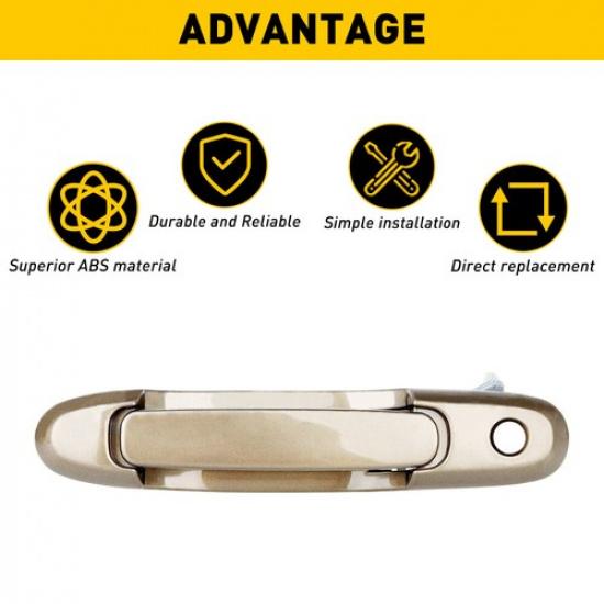 Door Handle for 1998-03 Toyota Sienna Beige Outside Front Left Side Driver LH
