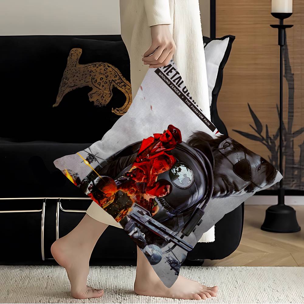 

MMetal GGear Rising Revengeance Personalized Pillow Cover Kids Bedroom Wild Party Decor Pillowcase kid Birthday shower Gift 30x30 cm