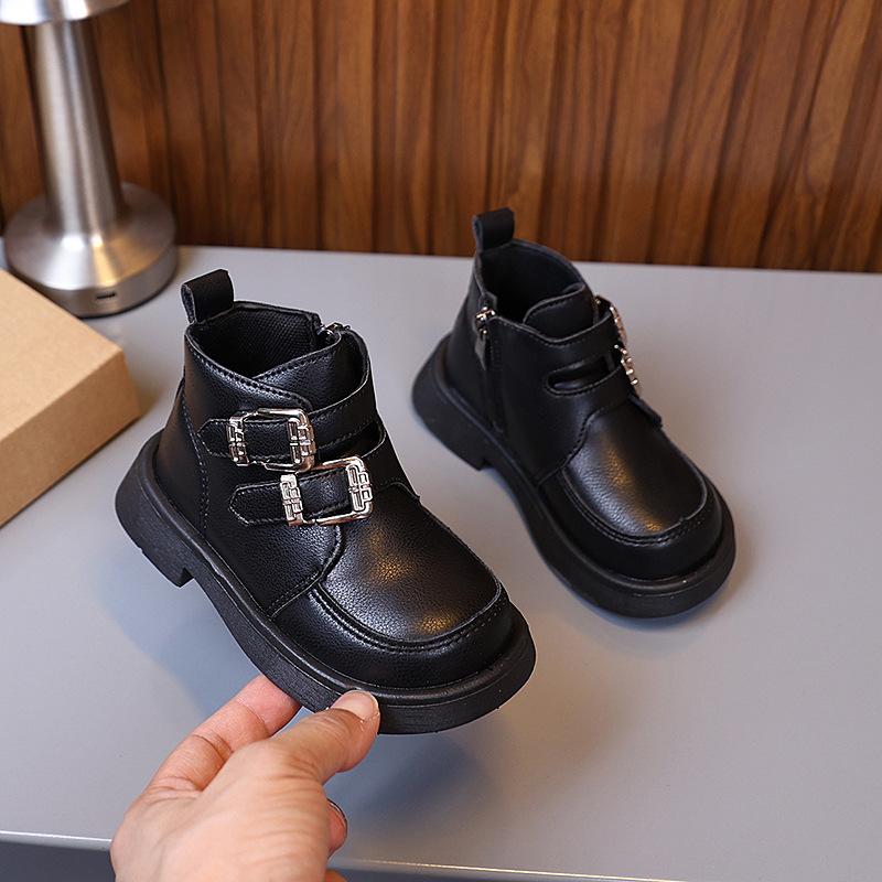 Girls' Martin Boots New Autumn Style Boys' Single Boots British Style Children's Boots Autumn Winter Casual Ankle Boots