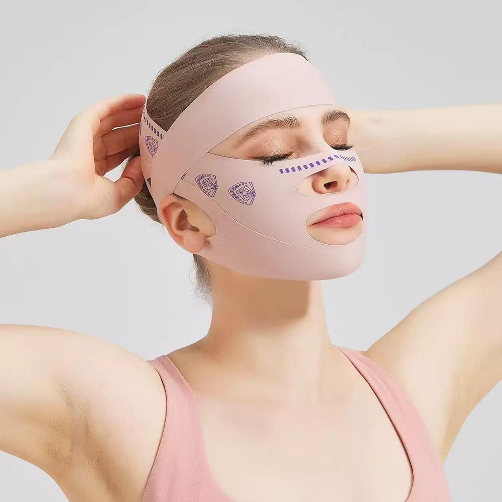 V-Face Lifting Bandage: Firming and Sculpting Sleep Mask for Nasolabial Folds & Double Chin