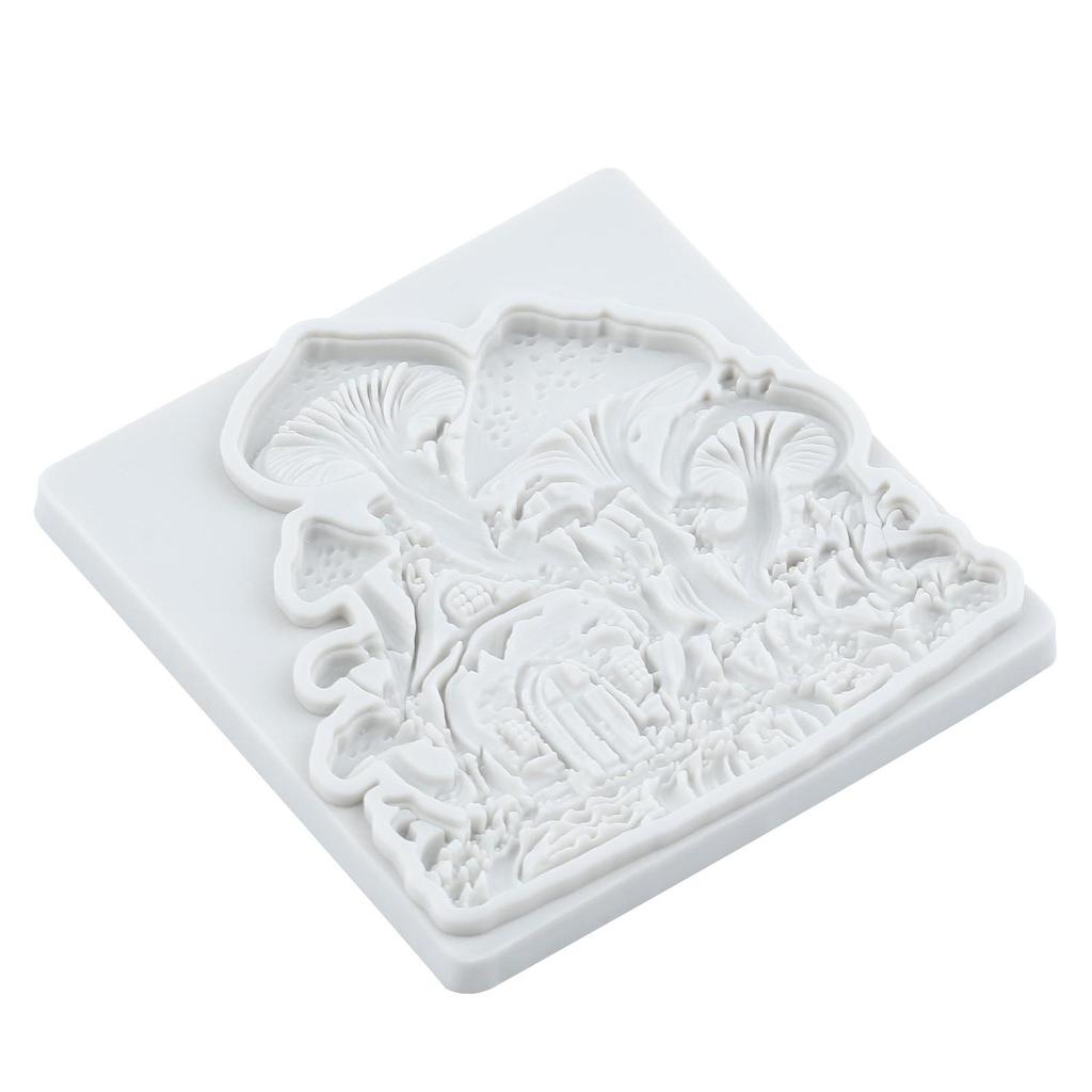 Mushroom House Silicone Molds Mushroom Fondant Mold Cake Decorating Tools Cupcake Topper Candy Chocolate Gumpaste Mold