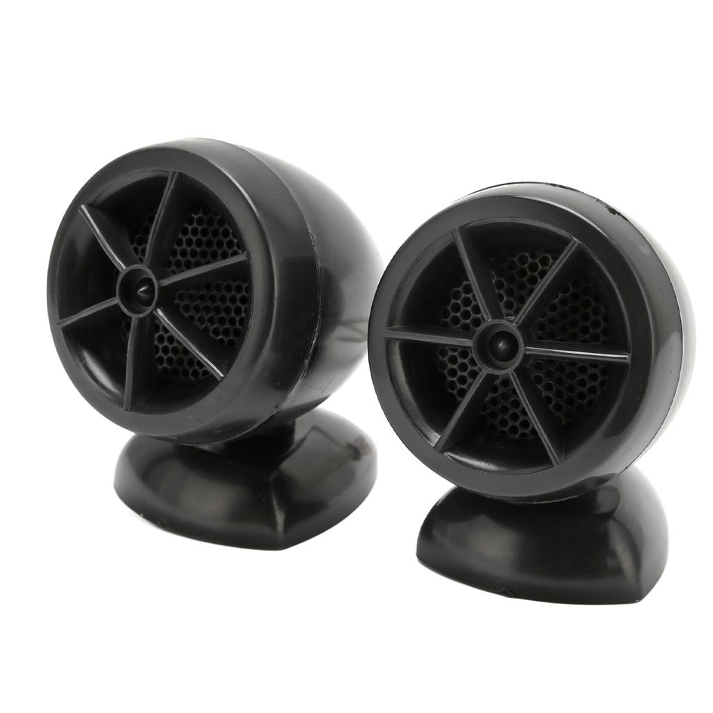 2pcs Dome Tweeter 1200W Loudspeaker High Sensitivity Universal for Car Audio Systems Black