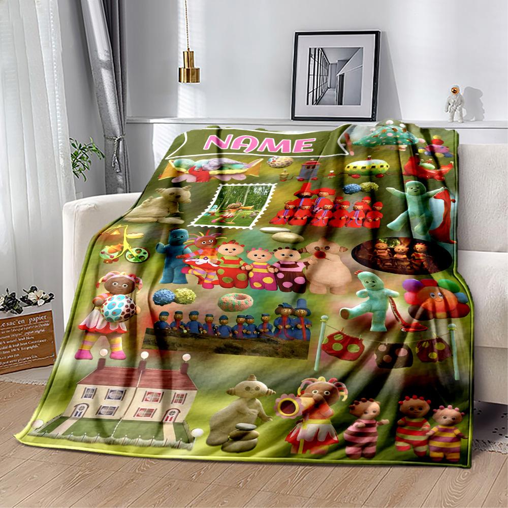Toyland Adventure Customize Your Name Blanket Cozy Personalized Blanket Soft & Cozy Great for Sofa Office Nap Home Decor Four Seasons Universal