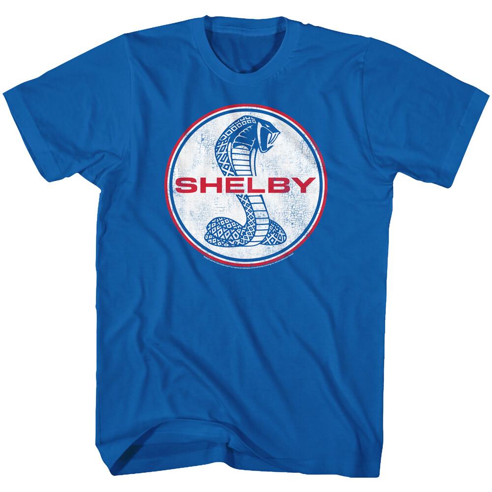 Carroll Shelby American Legend Shelby Cobra Round Emblem Logo Men T Shirt S