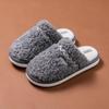Winter Bowknot Furry Slippers for Couples - Cozy Indoor Cotton Slippers
