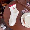 Cute Animal Embroidery Mid-Calf Socks - Trendy Spring/Summer School Style