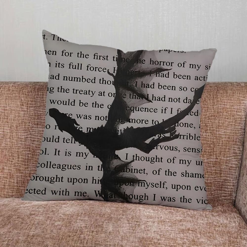 Böcker F-Fjärde Vingen Järn F-Flamma Örngott För Hem Sovrum Bil Kontor Dekoration Vardagsrum Soffa Kuddfodral Lämplig