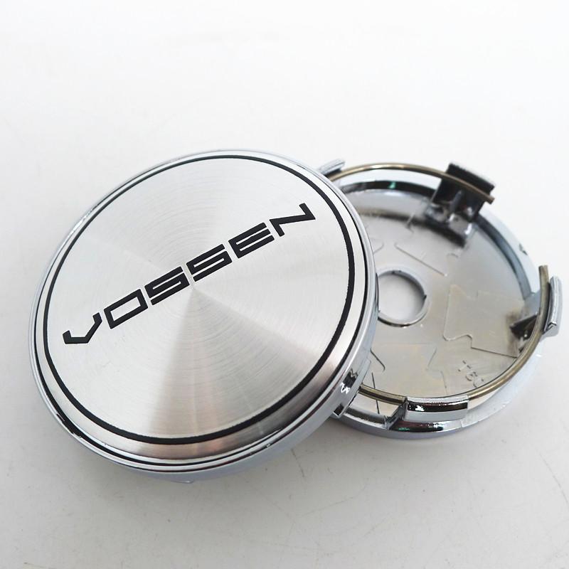 4 pezzi 60mm Coprimozzo Centrale Ruota Vossen Cerchi Auto Copertura Antipolvere Coprimozzi 56mm Emblema Accessori Styling Auto