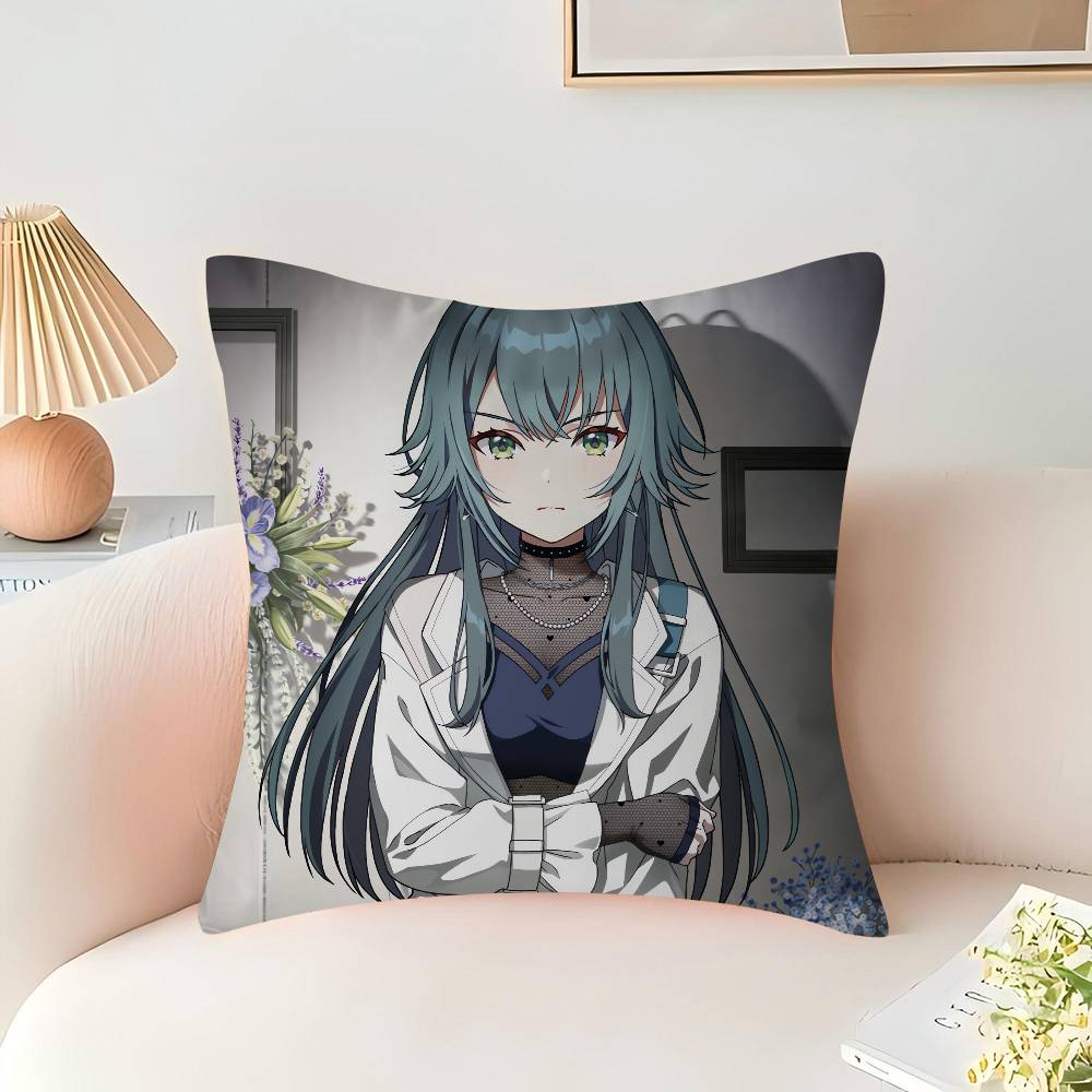 

Temari Tsukimura Office Cushion Pillowcase Car Cushion Cover45X45CM Lumbar Pillowcase Sofa Pillowcover 16x16Inch