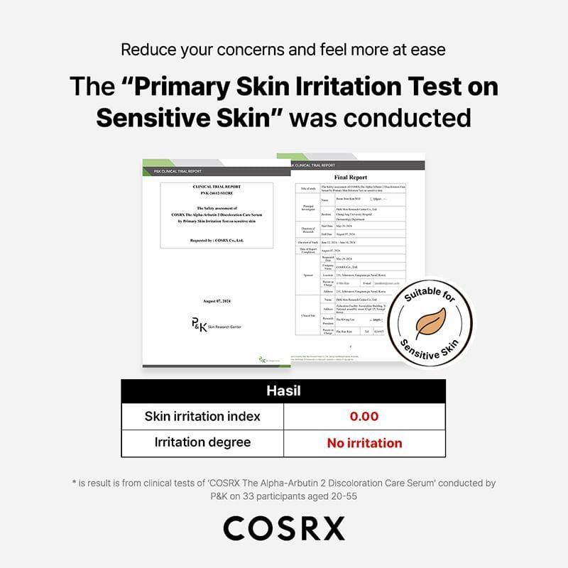 COSRX - The Alpha-Arbutin 2 Discoloration Care Serum