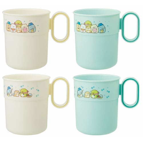 Skater (skater) 300ml Plastic Cups, Set of 4, Sumikkogurashi Design, Camping, Made In Japan, KSS3P