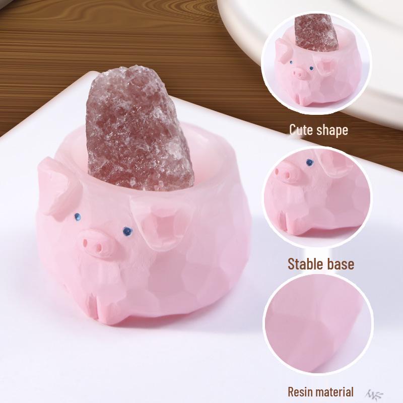 Cartoon Animal Crystal Blind Box: Multi-Style Cat, Kitten & Bunny Figurine Toy